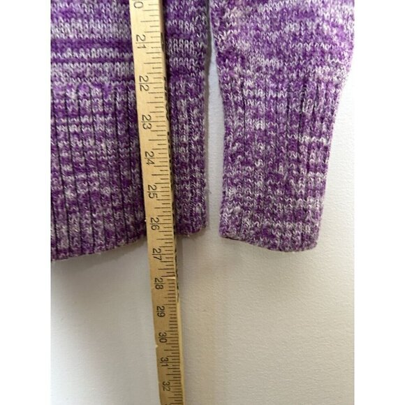 Eddie Bauer Women’s Full Zip Long Sleeve Pullover Sweater Pink Ombre Size Small - Picture 7 of 9